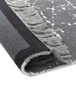 Teppich Viskose Grau 160 X 230 Cm Cm Abstraktes Muster Kurzflor Hanli