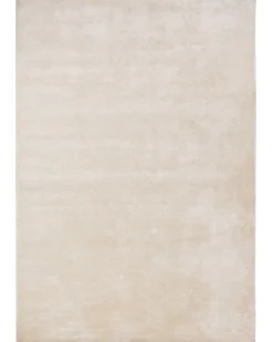 Teppich Viskose Hellbeige 160 X 230 Cm Kurzflor Gesi Ii