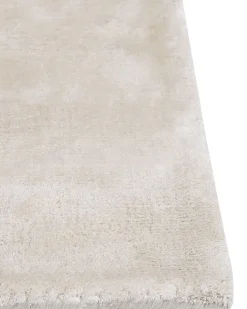 Teppich Viskose Hellbeige 160 X 230 Cm Kurzflor Gesi Ii