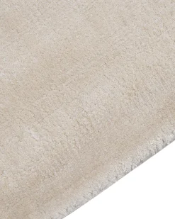 Teppich Viskose Hellbeige 160 X 230 Cm Kurzflor Gesi Ii