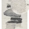 Teppich Weis / Grau 160 X 230 Cm Abstraktes Muster Shaggy Masis