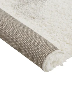 Teppich Weis / Grau 160 X 230 Cm Abstraktes Muster Shaggy Masis