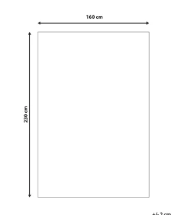 Teppich Weis / Grau 160 X 230 Cm Abstraktes Muster Shaggy Masis