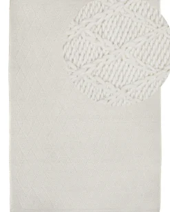 Teppich Wolle Cremeweis 160 X 230 Cm Kurzflor Erzin