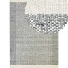 Teppich Wolle Grau / Cremeweis 160 X 230 Cm Kurzflor Tatlisu