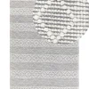 Teppich Wolle Grau / Weis 160 X 230 Cm Fransen Kurzflor Tonya