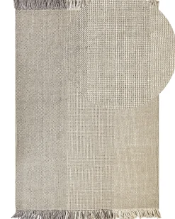 Teppich Wolle Grau 160 X 230 Cm Kurzflor Tekeler