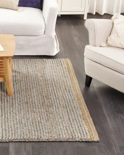 Teppich Wolle Grau 140 X 200 Cm Kurzflor Banoo