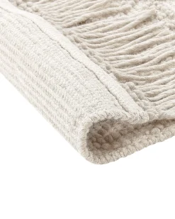 Teppich Wolle Hellbeige 200 X 300 Cm Kurzflor Alucra