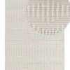 Teppich Wolle Helles Beige 160 X 230 Cm Geometrisches Muster Kurzflor Lapseki