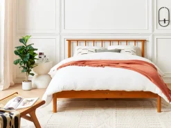 Teppich Wolle Helles Beige 160 X 230 Cm Geometrisches Muster Kurzflor Lapseki