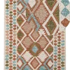 Teppich Wolle Mehrfarbig 160 X 230 Cm Geometrisches Muster Kurzflor Ermenek