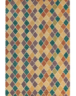 Teppich Wolle Mehrfarbig 160 X 230 Cm Geometrisches Muster Kurzflor Keskin