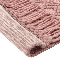 Teppich Wolle Rosa 160 X 230 Cm Kurzflor Alucra