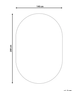 Teppich Wolle Weis / Graphitgrau 140 X 200 Cm Streifenmuster Kurzflor Kweta