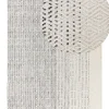 Teppich Wolle Weis / Grau 160 X 230 Cm Kurzflor Omerli