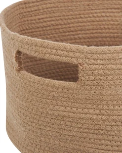 Textilkorb Baumwolle Beige 30 Cm 2Er Set Chiniot