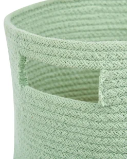 Textilkorb Baumwolle Hellgrun 30 Cm 2Er Set Chiniot