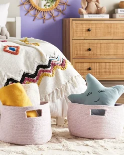 Textilkorb Baumwolle Pastellrosa 30 Cm 2Er Set Chiniot