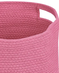 Textilkorb Baumwolle Rosa 30 Cm 2Er Set Chiniot