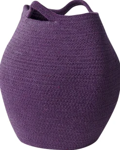 Textilkorb Baumwolle Violett 2Er Set Panjgur