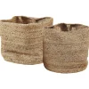 Textilkorb Jute Sandbeige 2Er Set Kaella