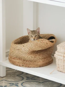 Textilkorb Jute Sandbeige 2Er Set Kaella