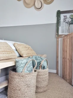 Textilkorb Jute Sandbeige 2Er Set Kaella