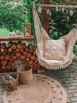 Textilkorb Jute Sandbeige 3Er Set Artigala