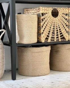 Textilkorb Jute Sandbeige 3Er Set Artigala
