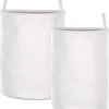 Textilkorb Mit Kordelzug Weis 2Er Set Archa