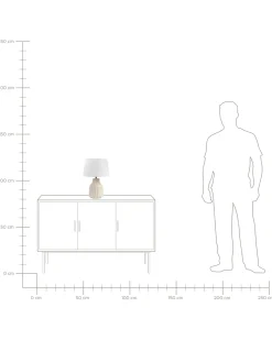 Tischlampe Aus Keramik Beige Ozama