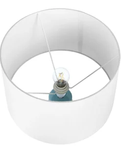 Tischlampe Aus Keramik Blau Vinces