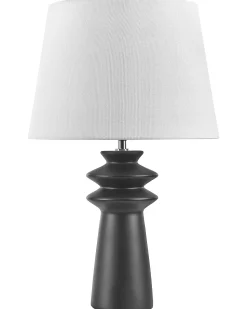Tischlampe Aus Keramik Schwarz Morant