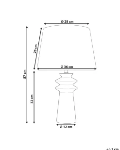 Tischlampe Aus Keramik Schwarz Morant
