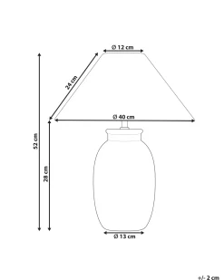 Tischlampe Aus Keramik Schwarz Patillas