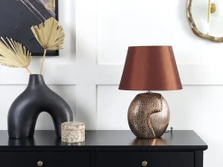 Tischlampe Braun 42 Cm Kegelform Argun