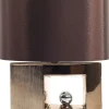 Tischlampe Braun 48 Cm Trommelform Duero