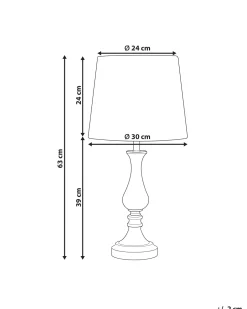 Tischlampe Cremeweis 63 Cm Rund Hodmo