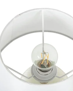 Tischlampe Cremeweis Keramik 37 Cm Kegelform Sado