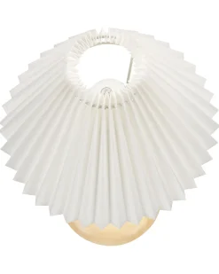 Tischlampe Eichenholz Hellbraun / Weis 39 Cm Kegelform Cooks