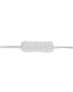 Tischlampe Glas Transparent / Schwarz 45 Cm Trommelform Osum