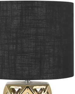 Tischlampe Gold 71 Cm Geometrisch Selja