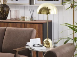 Tischlampe Gold 64 Cm Rund Macasia