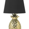 Tischlampe Gold 52 Cm Rund Pineapple