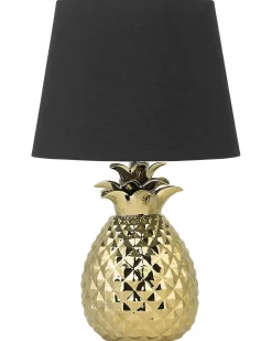 Tischlampe Gold 52 Cm Rund Pineapple