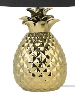 Tischlampe Gold 52 Cm Rund Pineapple