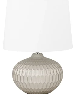 Tischlampe Gold 51 Cm Trommelform Pirita