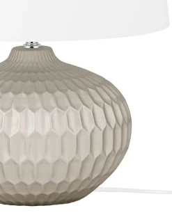 Tischlampe Gold 51 Cm Trommelform Pirita