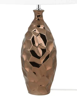 Tischlampe Goldbraun 61 Cm Rund Tori